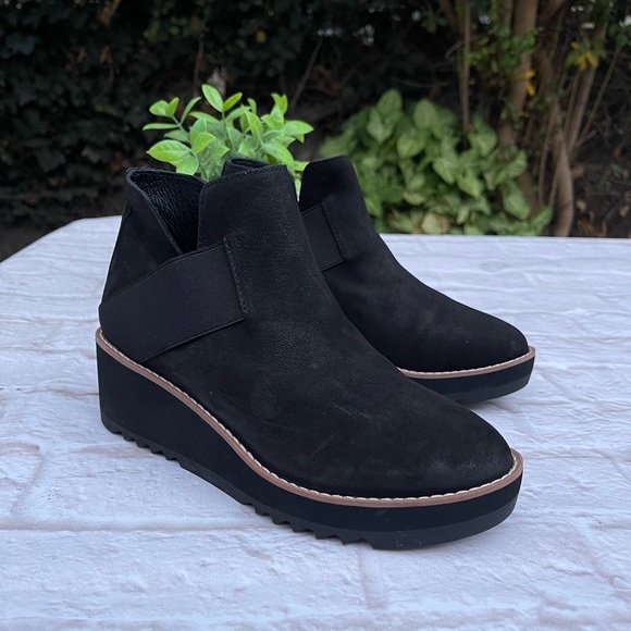 Eileen Fisher Lark wedge heel booties women’s size 5.5 - Picture 9 of 11